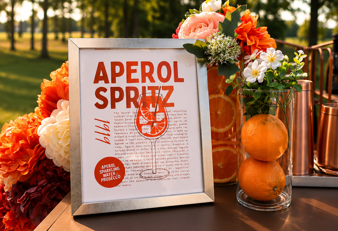 Aperol spritz sign