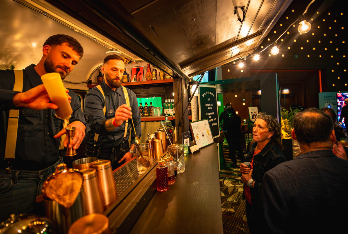 bartending on a corporate event