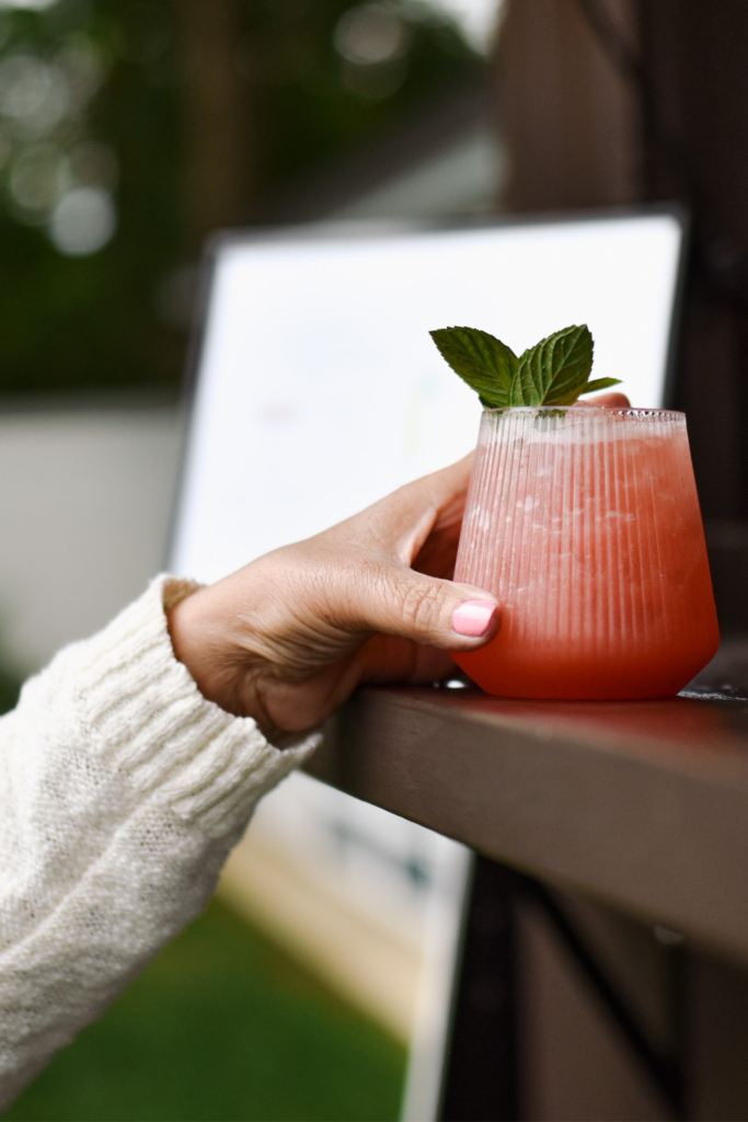 signature watermelon margarita cocktail